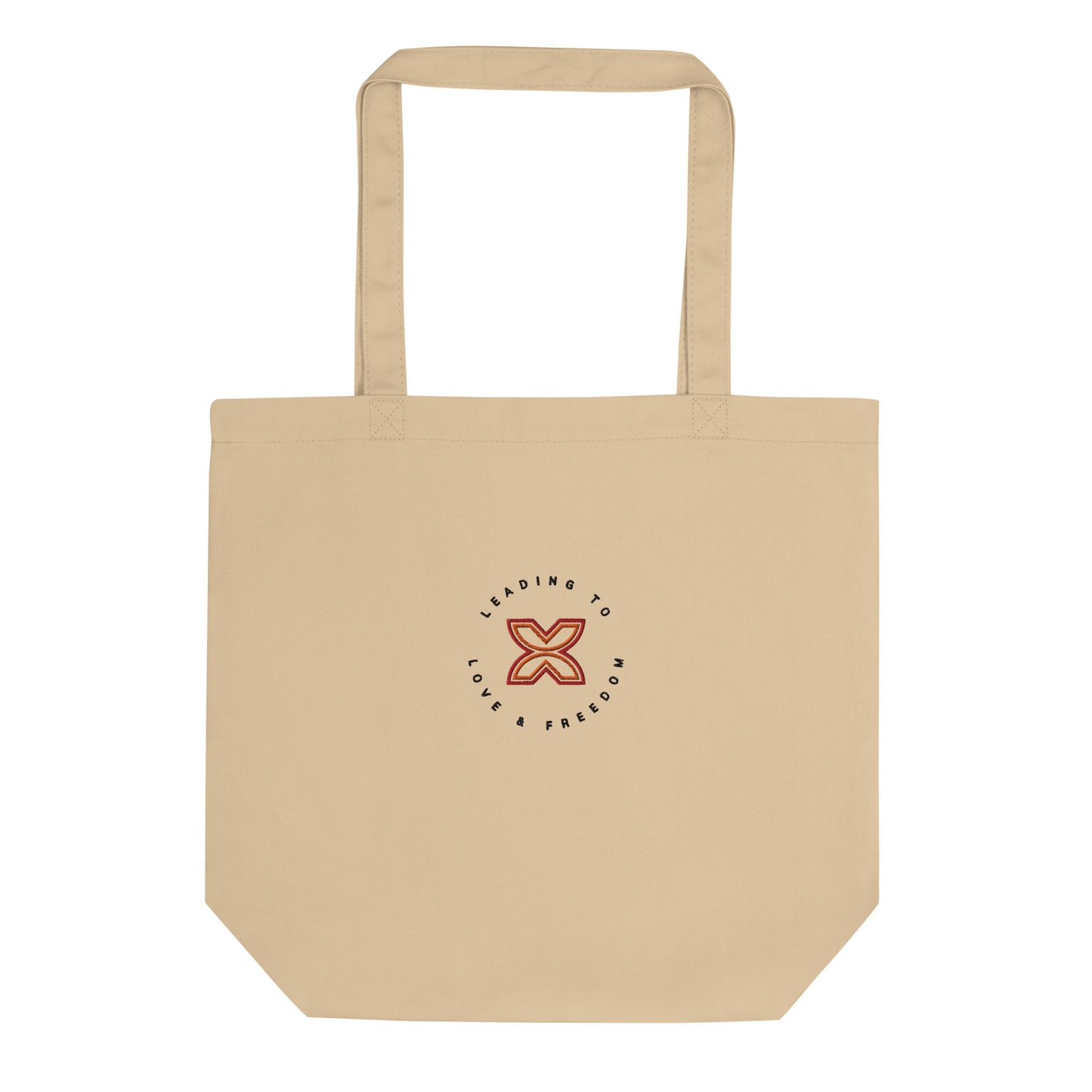 Leading to love + freedom Tan Eco Tote Bag