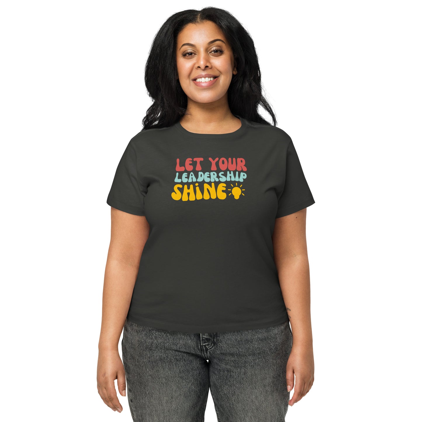 Let Your Leadership Shine Women’s high-waisted t-shirt